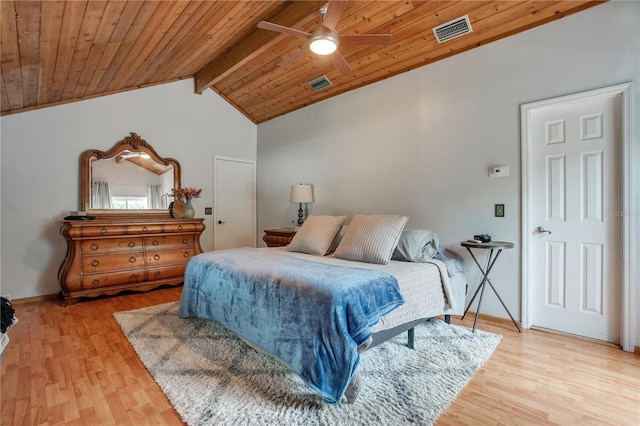 1035 Paladin Ct, Orlando, FL 32812 - bedroom with light wood finished floors, wood ceiling, and ceiling fan