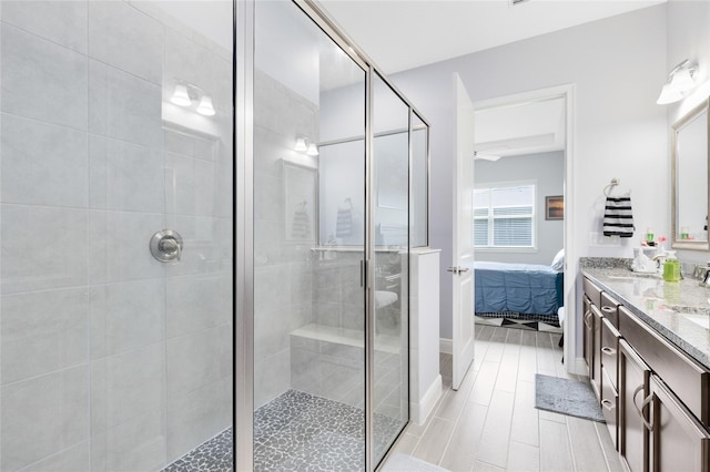 2302 Datura Loop, Saint Cloud, FL 34772 - full bath featuring ensuite bathroom, a stall shower, and double vanity