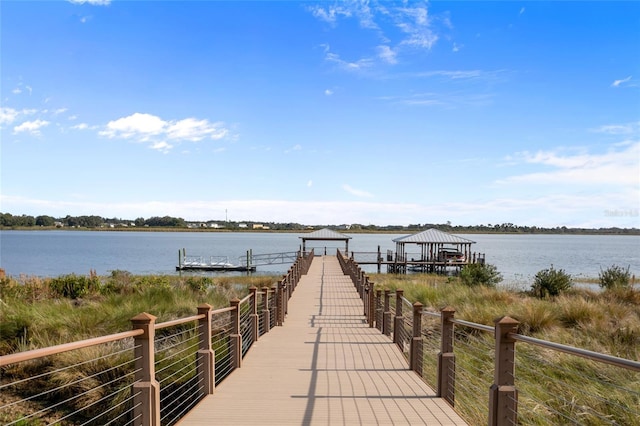 2302 Datura Loop, Saint Cloud, FL 34772 - dock featuring a gazebo and a water view