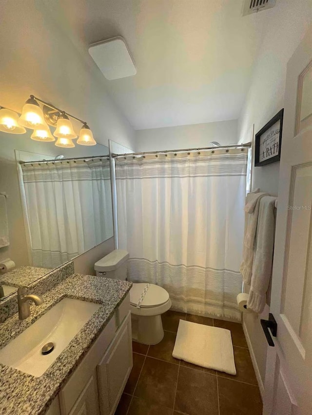 8071 Roaring Creek Ct, Kissimmee, FL 34747 - full bath with tile patterned flooring, vanity, and curtained shower