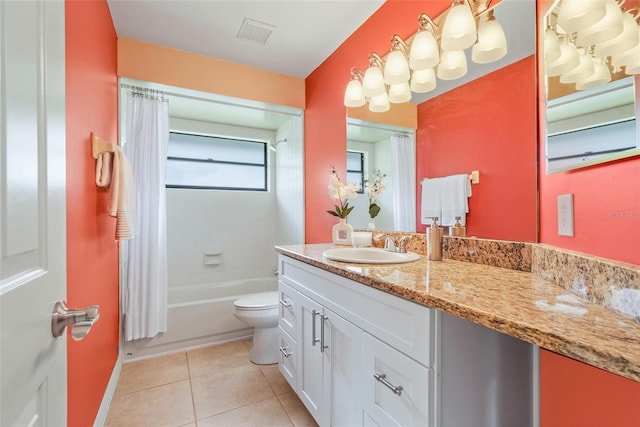 1173 Trotwood Blvd, Winter Springs, FL 32708 - bathroom with vanity, tile patterned flooring, and shower / bath combo
