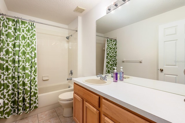 6631 Crestmont Glen Ln, Windermere, FL 34786 - bathroom with vanity, shower / tub combo, and tile patterned flooring