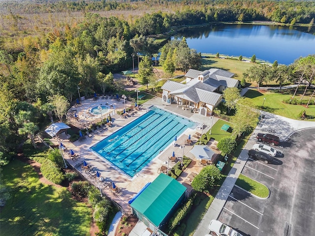 949 Westpark Dr Unit 107, Celebration, FL 34747 - aerial view of a forest and a nearby body of water