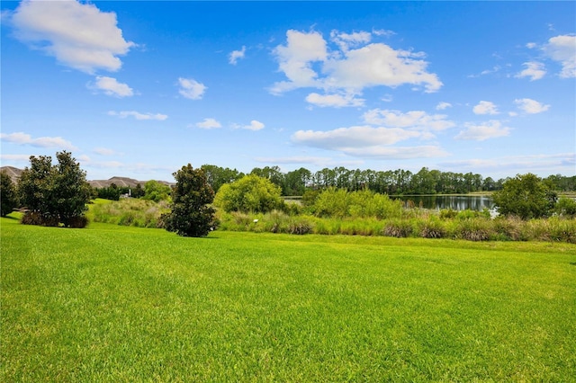 10180 Merrymeeting Bay Dr, Winter Garden, FL 34787 - view of grassy yard featuring a water view