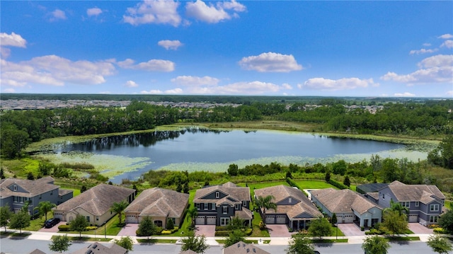 10180 Merrymeeting Bay Dr, Winter Garden, FL 34787 - aerial perspective of suburban area featuring a large body of water