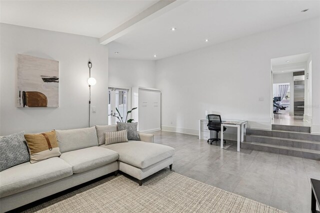 213 Phillips Pl, Orlando, FL 32806 - living area with recessed lighting and beam ceiling