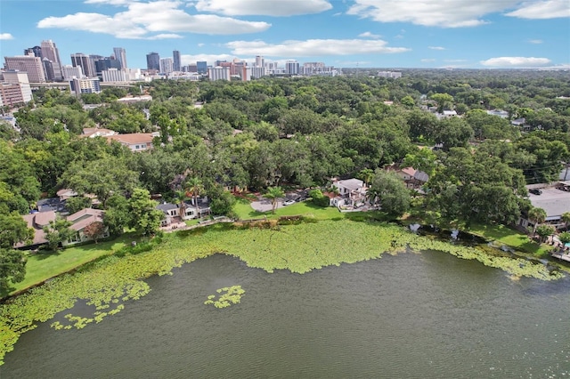 213 Phillips Pl, Orlando, FL 32806 - drone / aerial view of skyline and a nearby body of water