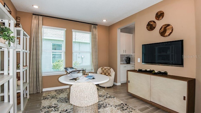 5277 Bowspirit Way, Saint Cloud, FL 34771 - dining area with wood tiled floors, healthy amount of natural light, and recessed lighting