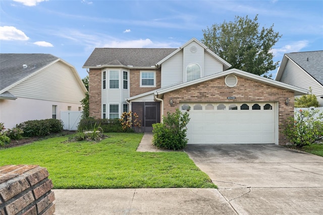 3310 Tall Timber Dr, Orlando, FL 32812 - traditional home featuring brick siding, a garage, and driveway