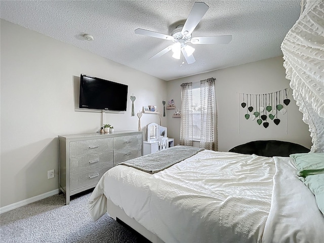 238 Hunt St, Clermont, FL 34711 - bedroom with carpet floors, a textured ceiling, and ceiling fan