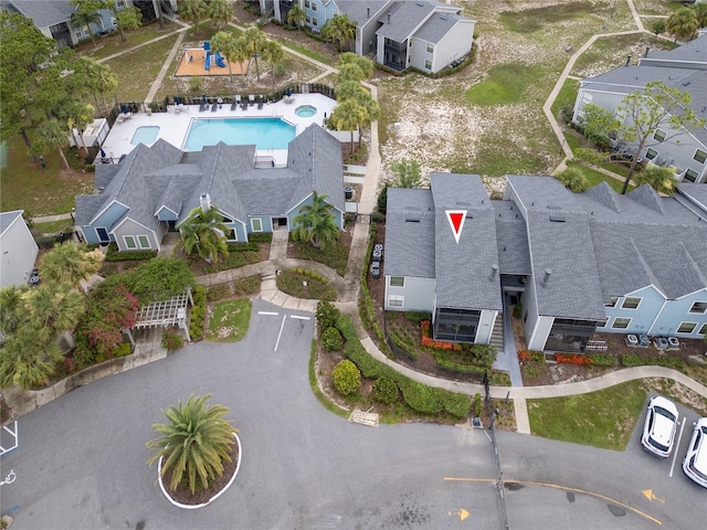3700 Idlebrook Cir Unit 200, Casselberry, FL 32707 - aerial view of residential area featuring a pool