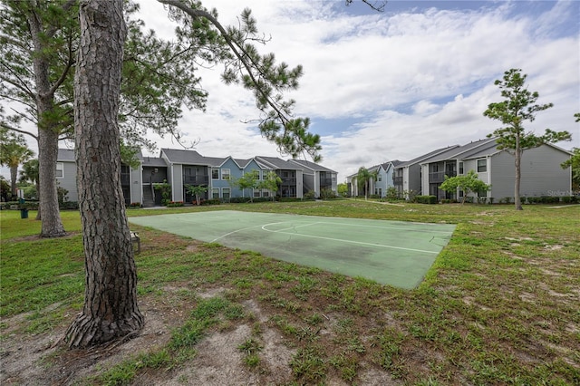 3700 Idlebrook Cir Unit 200, Casselberry, FL 32707 - view of sport court with a residential view, community basketball court, and a yard