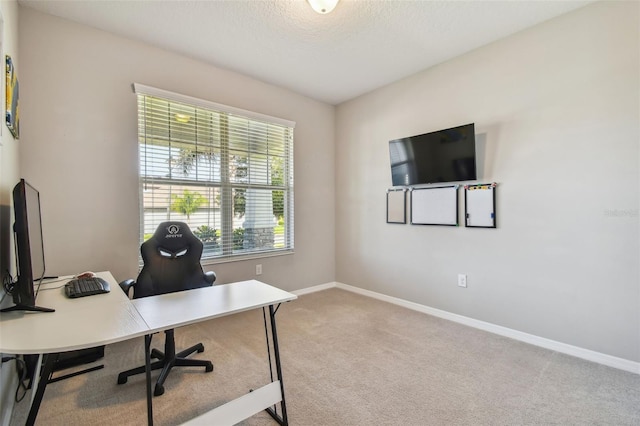 2433 Santa Vista Loop, Apopka, FL 32703 - carpeted home office featuring baseboards