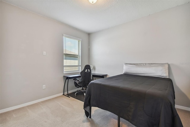 2433 Santa Vista Loop, Apopka, FL 32703 - bedroom with light colored carpet, a desk, and a textured ceiling