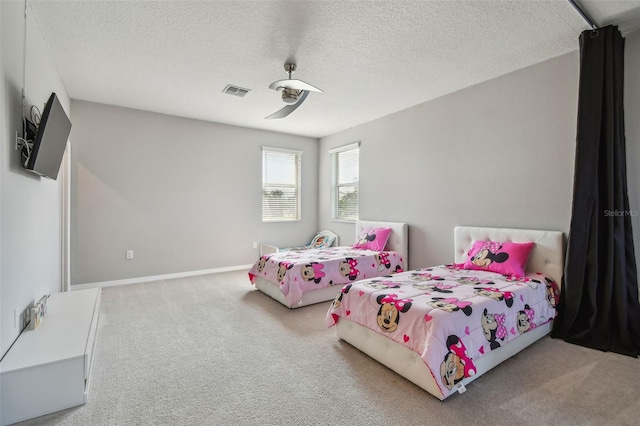 2433 Santa Vista Loop, Apopka, FL 32703 - bedroom featuring carpet flooring and a textured ceiling