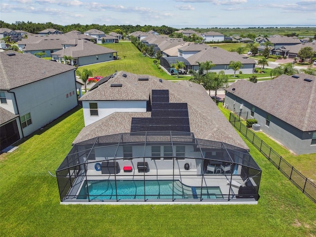 2433 Santa Vista Loop, Apopka, FL 32703 - view of swimming pool with a residential view and glass enclosure