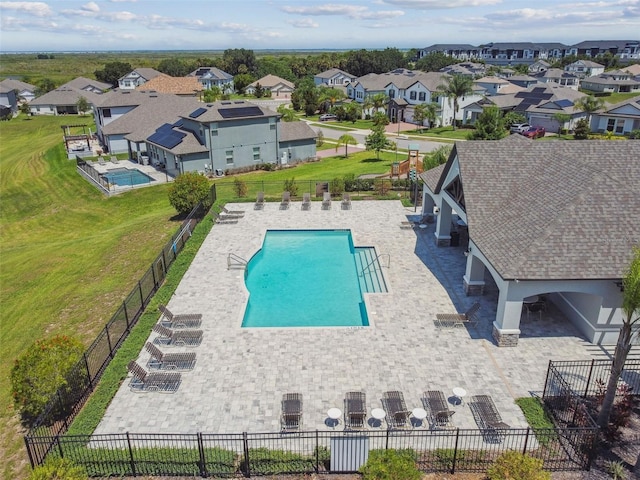 2433 Santa Vista Loop, Apopka, FL 32703 - aerial perspective of suburban area featuring a pool area