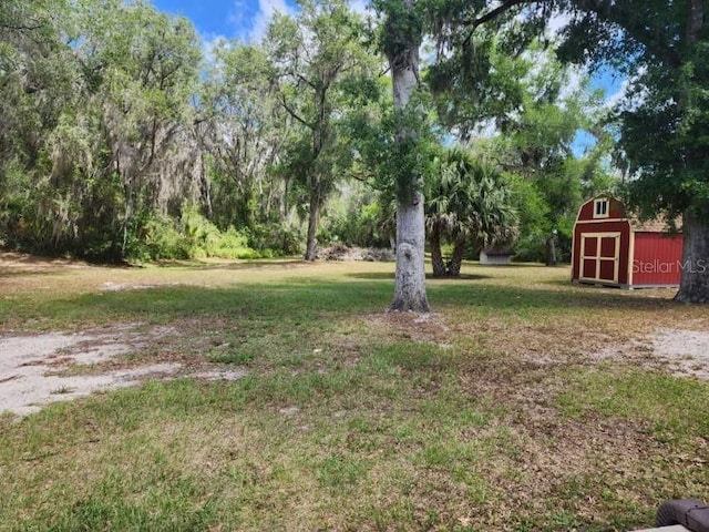 201 N Hart Rd, Geneva, FL 32732 - view of grassy yard featuring a storage shed