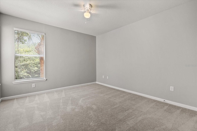 8842 Villa View Cir Unit 207, Orlando, FL 32821 - empty room featuring plenty of natural light, a ceiling fan, and carpet flooring