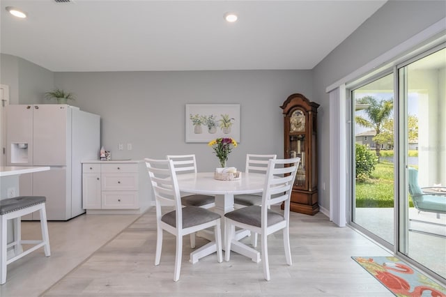 138 Old Mill Pond Rd, Edgewater, FL 32141 - dining area featuring healthy amount of natural light, light wood finished floors, and recessed lighting