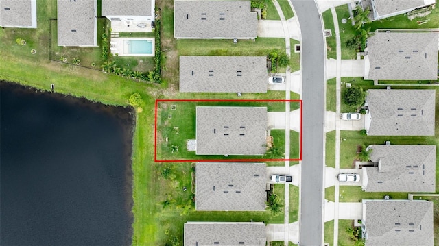 138 Old Mill Pond Rd, Edgewater, FL 32141 - aerial view of residential area featuring a large body of water and property boundaries highlighted