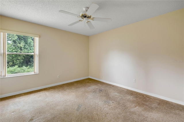 19 Potters Ln, Palm Coast, FL 32164 - carpeted spare room with ceiling fan and a textured ceiling