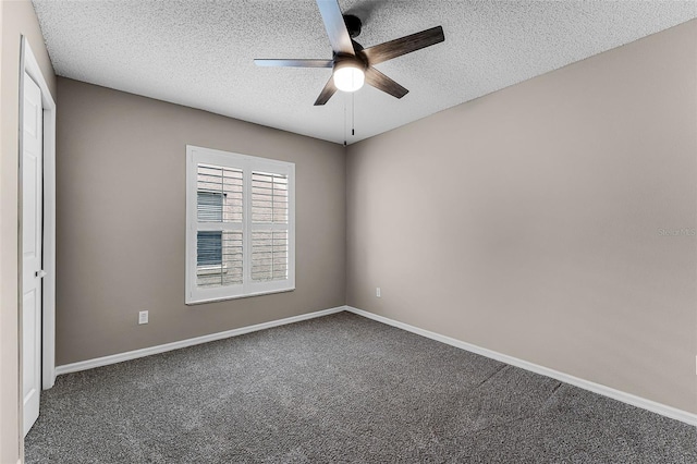 1326 Hampshire Place Cir, Altamonte Springs, FL 32714 - unfurnished room with ceiling fan, carpet floors, and a textured ceiling