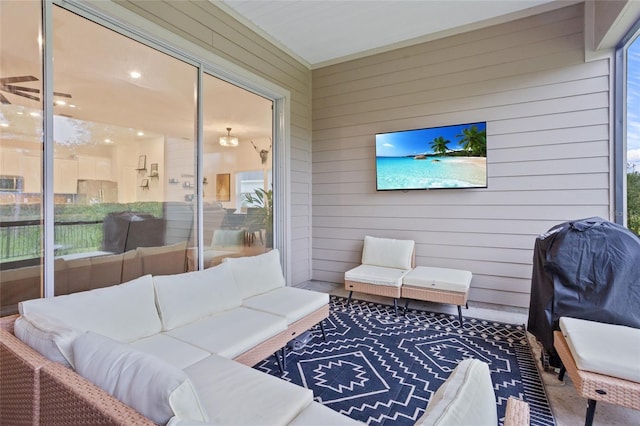 2149 Raglan Cir, Ormond Beach, FL 32174 - sunroom / solarium with an outdoor living space