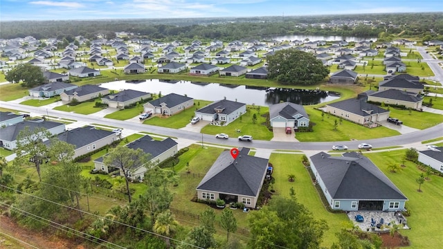 2149 Raglan Cir, Ormond Beach, FL 32174 - aerial view of residential area with a large body of water