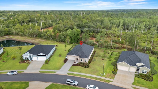 2149 Raglan Cir, Ormond Beach, FL 32174 - bird's eye view of a heavily wooded area and a large body of water