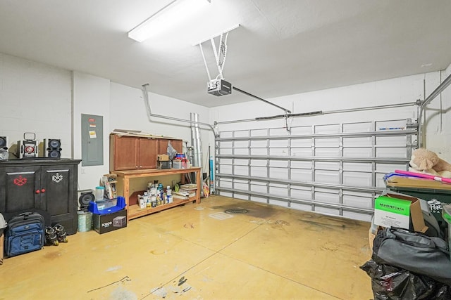 2647 Running Oak Ct, North Port, FL 34289 - garage with electric panel and a garage door opener