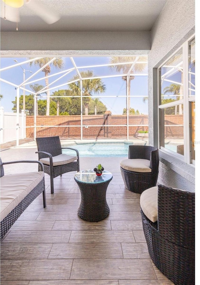 1041 Jaybee Ave, Davenport, FL 33897 - fenced backyard with a lanai