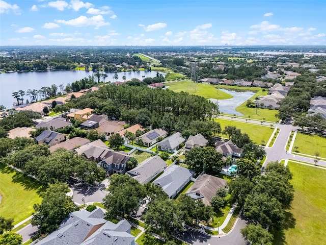 6539 Chagford Ln, Windermere, FL 34786 - aerial view of residential area featuring a nearby body of water