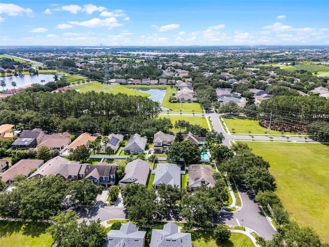 6539 Chagford Ln, Windermere, FL 34786 - aerial view of residential area featuring a nearby body of water