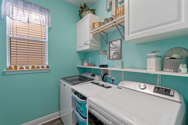 1005 Thunderhead Ln, Minneola, FL 34715 - washroom featuring independent washer and dryer and cabinet space