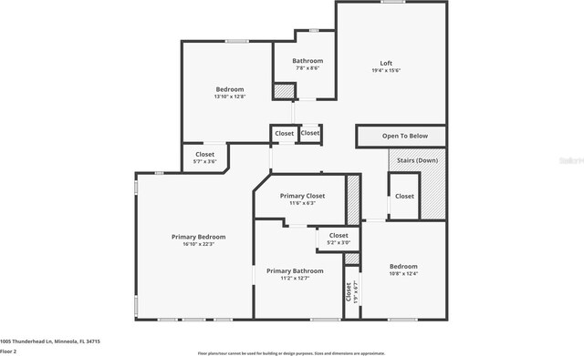 1005 Thunderhead Ln, Minneola, FL 34715 - view of floor plan / room layout