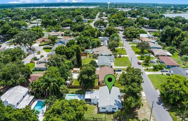 904 15th St NE, Winter Haven, FL 33881 - aerial perspective of suburban area with a pool