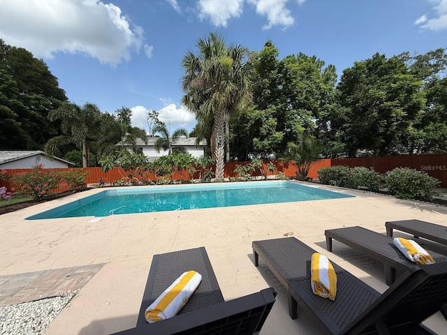 904 15th St NE, Winter Haven, FL 33881 - view of pool with a patio and a fenced backyard