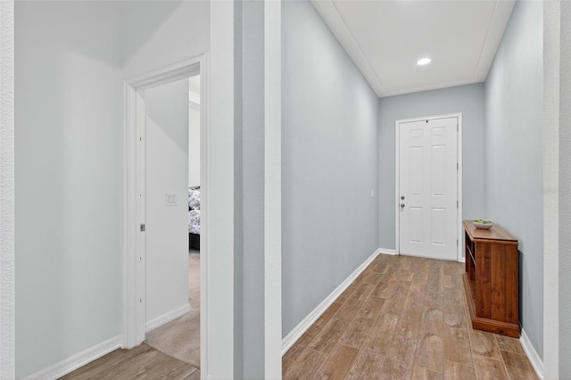 1559 Bayfront Park Aly, Winter Garden, FL 34787 - hall featuring light wood-type flooring and recessed lighting