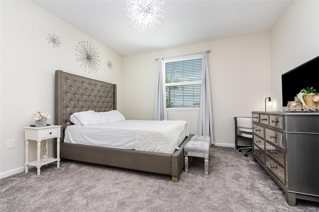 4828 Magnetite Loop, Mount Dora, FL 32757 - bedroom featuring carpet flooring and a chandelier