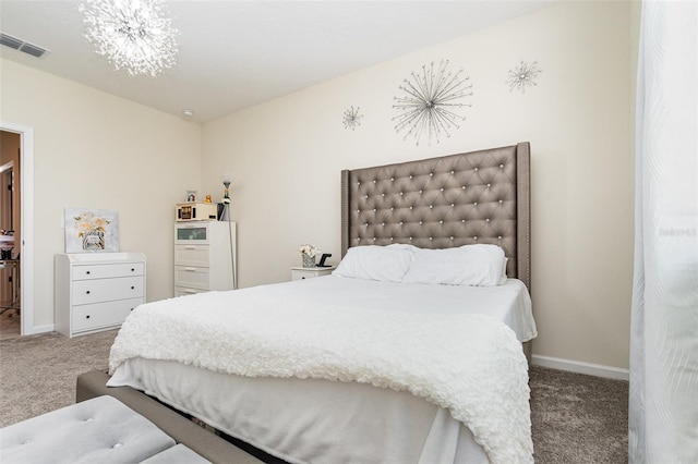 4828 Magnetite Loop, Mount Dora, FL 32757 - bedroom with carpet floors and a chandelier
