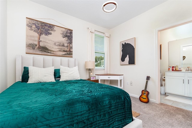 4828 Magnetite Loop, Mount Dora, FL 32757 - bedroom with light carpet and ensuite bath