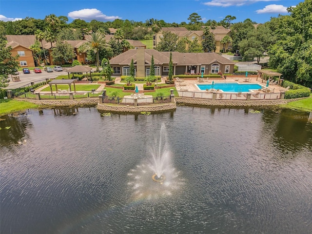 408 Summit Ridge Pl Unit 210, Longwood, FL 32779 - water view featuring a gazebo and nearby suburban area