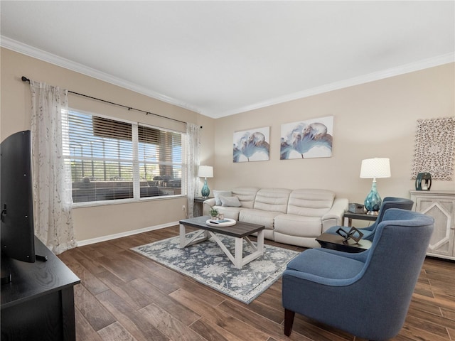2454 Black Lake Blvd, Winter Garden, FL 34787 - living room featuring crown molding and wood finished floors