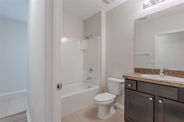 12104 Fawn Brindle St, Riverview, FL 33578 - full bath with vanity, shower / bathtub combination, and tile patterned floors