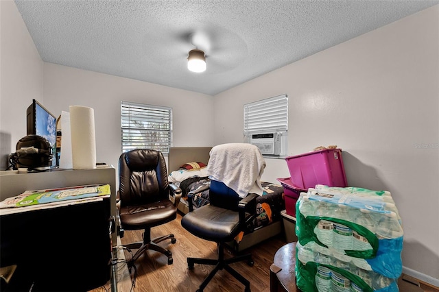 770 W Webster Ave, Winter Park, FL 32789 - office featuring wood finished floors, a textured ceiling, and cooling unit