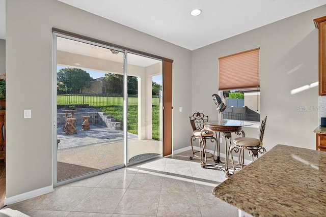 30120 Hackney Loop, Mount Dora, FL 32757 - dining space with light tile patterned flooring and recessed lighting