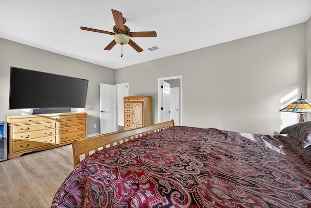 30120 Hackney Loop, Mount Dora, FL 32757 - bedroom featuring wood finished floors and a ceiling fan