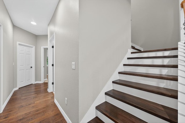 30120 Hackney Loop, Mount Dora, FL 32757 - stairway with wood finished floors and recessed lighting