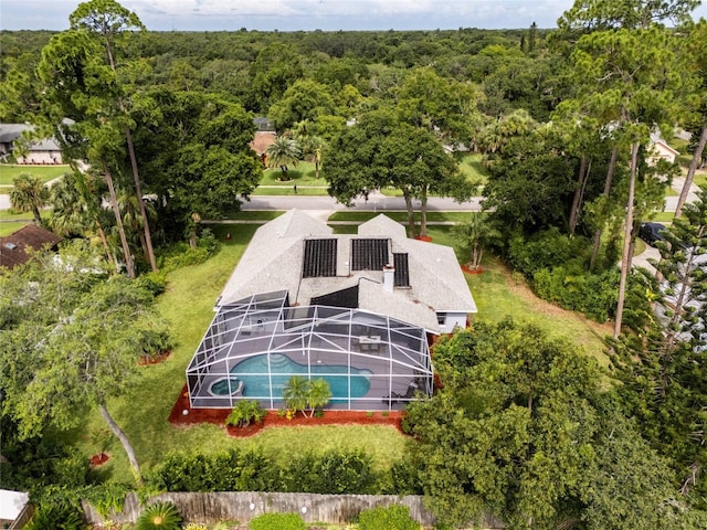 5949 Broken Bow Ln, Port Orange, FL 32127 - view of subject property featuring a heavily wooded area and a pool area
